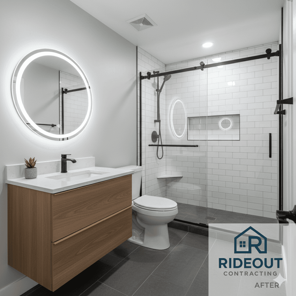 Spa-Style Bathroom Remodel - Before renovation