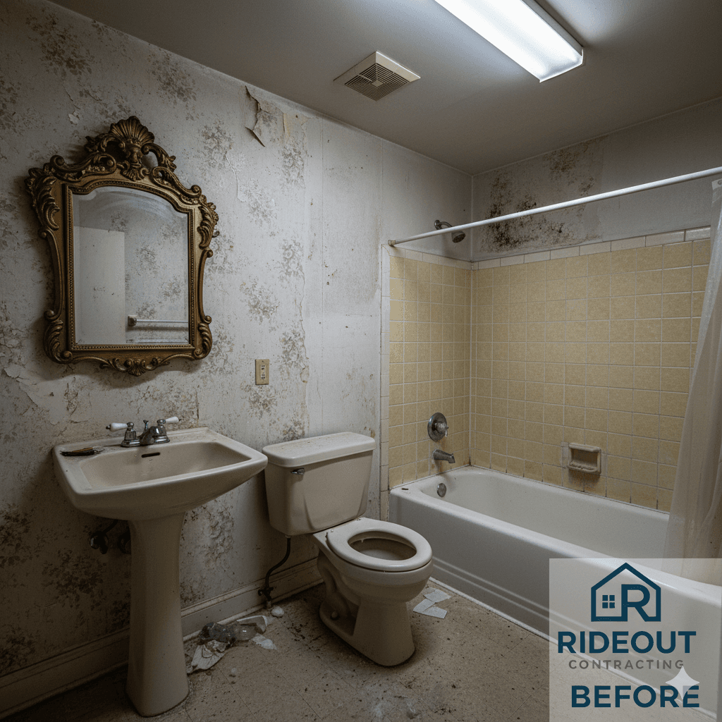 Modern Bathroom Transformation - Before renovation
