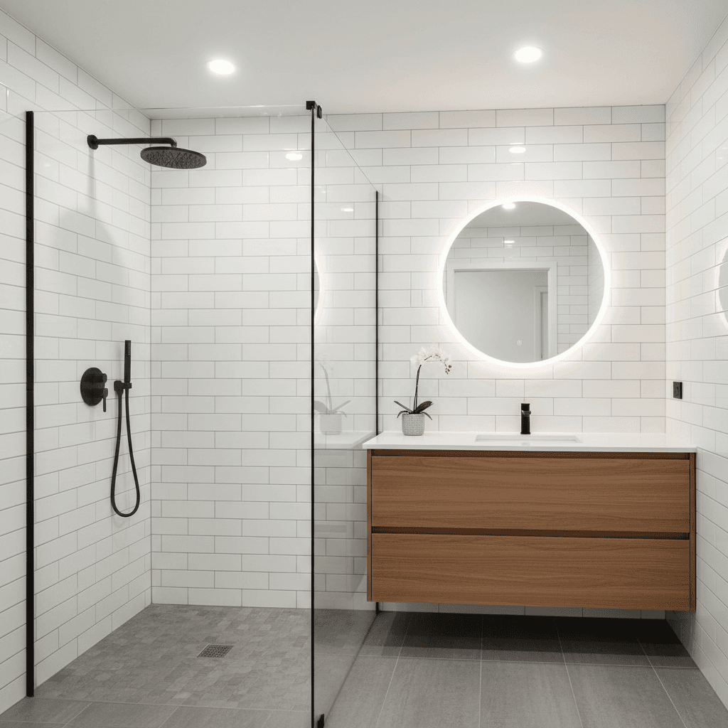 Complete Bathroom Renovation - After renovation by Rideout Contracting