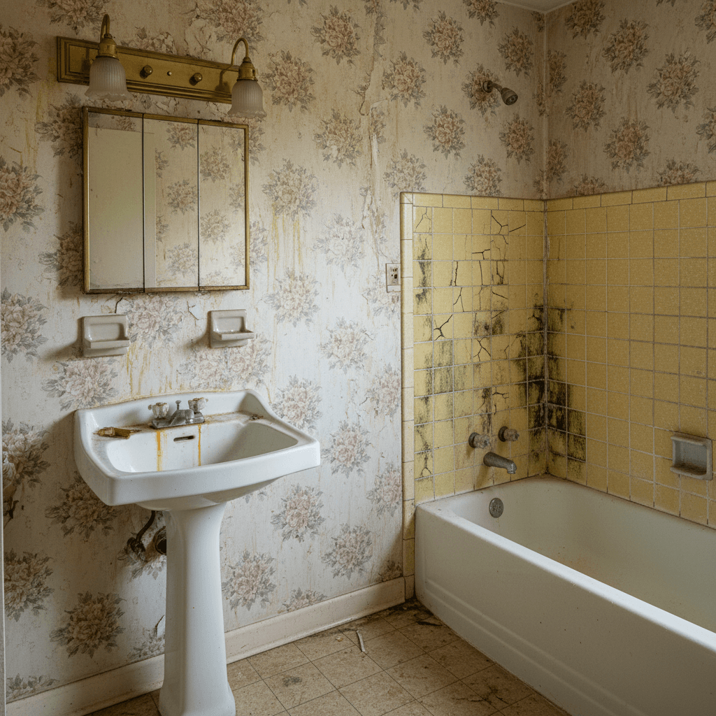 Complete Bathroom Renovation - Before renovation