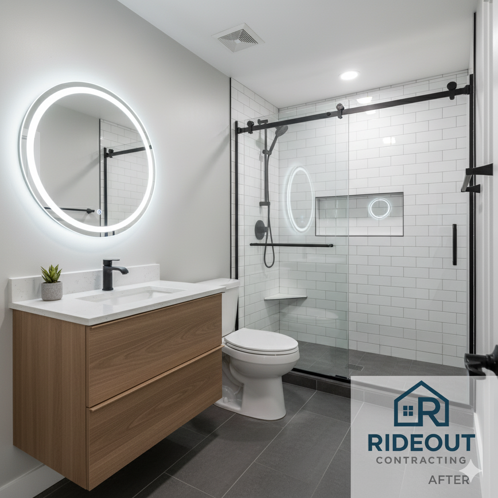 Spa-Style Bathroom Remodel - Before renovation