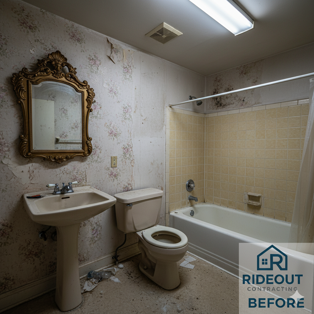 Modern Bathroom Transformation - Before renovation