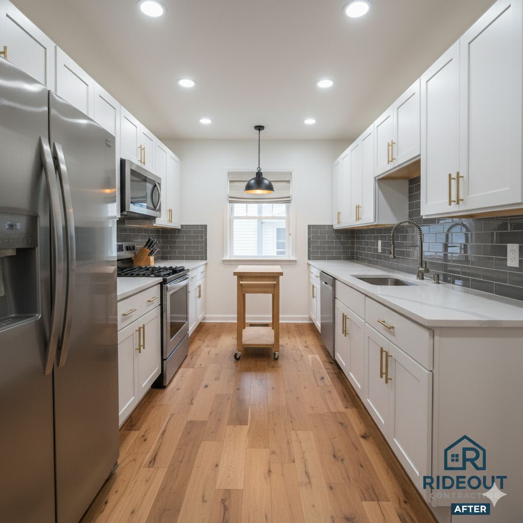 Complete Kitchen Transformation - After renovation by Rideout Contracting