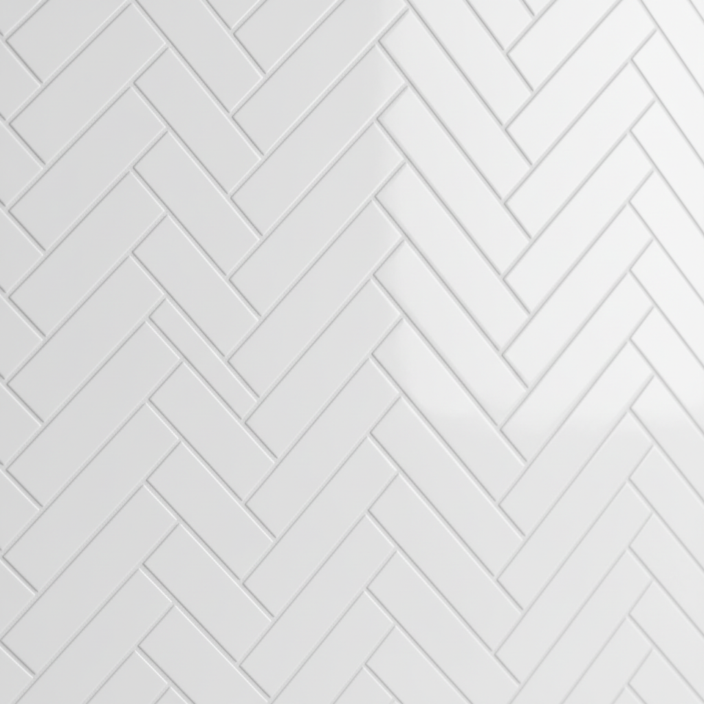 Herringbone White